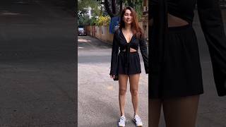 Anusha Dandekars Chic Street Style in Bandra [upl. by Madelle551]