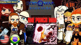 Greek and Norse gods react to Saitama vs Garou 166  167  opm  God of War  gacha [upl. by Akehsay]