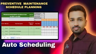 Preventive maintenance Schedule planing Excel template Auto PM scheduling [upl. by Avera]