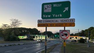 Road Timelapse  Southern State Parkway Exits 1728 [upl. by Acined]