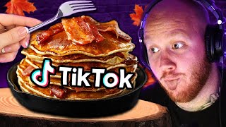 TIMTHETATMAN REACTS TO BACON COVERED FOOD TIKTOKS [upl. by Pani]