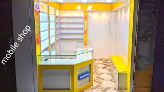 mobile shop decoration ideas mobile shop interior designCarpentry Skill [upl. by Ninos]