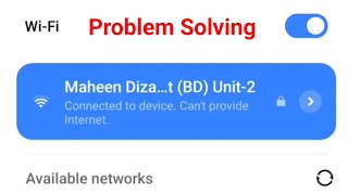 Connected to device Cant provide Internet WiFi Problem Solving wifi wifipassword [upl. by Barnebas]