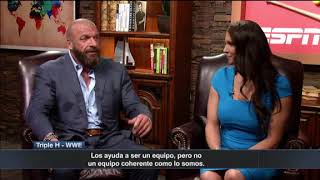 Entrevista con Triple H y Stephanie McMahon parte 1 [upl. by Nuaj]