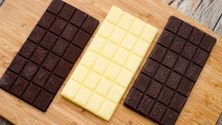 HOMEMADE CHOCOLATE BAR RECIPE l WITH BUTTER l WITHOUT COCONUT OIL or COCOA BUTTER [upl. by Asi]