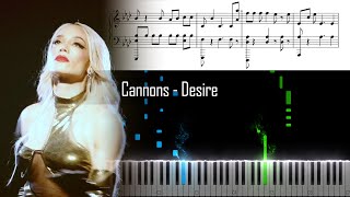 Cannons  Desire  Piano Tutorial  Free download sheet music and MIDI [upl. by Lotsirk352]