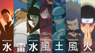 All Kages Ultimate amp Team Ultimate Jutsus 4k 60fps Naruto Shippuden Ultimate Ninja Storm 4 [upl. by Grani738]