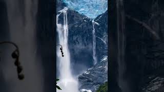 Glacier waterfall Ventisquero Colgante Chile [upl. by Enaelem219]