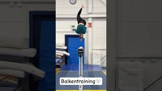 Balkentraining❤️ Welches Element ist am coolsten gymnastics turnen training [upl. by Hayidah]