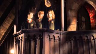 Harry Potter and the Forbidden Journey Castle Walkthrough  Universal Studios Hollywood [upl. by Ahseyt]