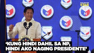 Marcos nagpasalamat sa tulong ng Nacionalista Party sa pagkapanalo niya sa pagkapangulo [upl. by Melbourne]