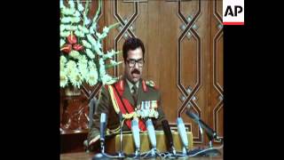 UPITN 13180 PRESIDENT SADDAM HUSSEIN SPEECH [upl. by Yr913]