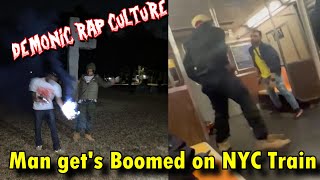 The DEMONIC Rap Culture Man gets Boomed on NYC Subway [upl. by Noryt]