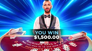 I took 1000 to FREE BET BLACKJACK Stake [upl. by Evita]