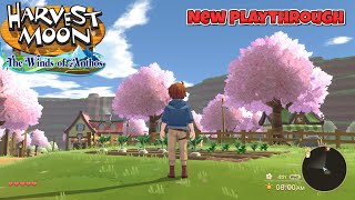 HARVEST MOON  The Winds Of Anthos  First Playthrough [upl. by Rafa]