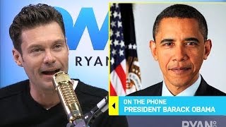 President Barack Obama On Zach Galifianakis I Interview I On Air with Ryan Seacrest [upl. by Bleier]