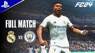 FC 24  REAL MADRIDA vs MANCHESTER CITY  Kylian Mbappé Hat Trick 4K 60FPS [upl. by Arymat]