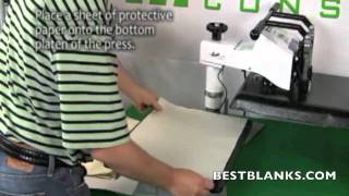 How To Apply Digital Transfers To Cotton Tote Bags [upl. by Lilhak645]