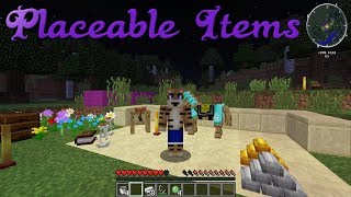 Placeable Items Mod Showcase Minecraft 1122 [upl. by Biondo949]