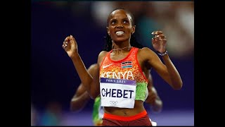 Gold for Kenya Beatrice Chebet wins Women 5000m Race Olympics Paris 2024 [upl. by Ahtiuqal]