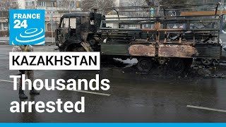 Thousands arrested after Kazakhstan unrest • FRANCE 24 English [upl. by Lalo]