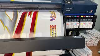 BLITZ Car Wrap Printing Video 2 [upl. by Ainival]