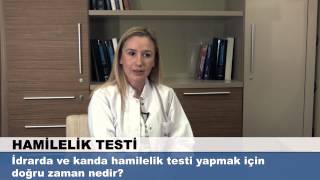 İdrarda ve kanda hamilelik testi yapmak için doğru zaman nedir [upl. by Ari]