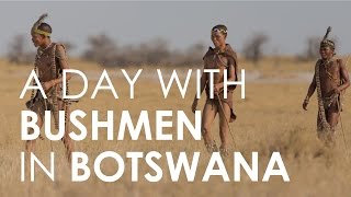 Spend a Day with Bushmen in Botswana  Rhino Africa [upl. by Atte]