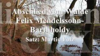 Abschied vom Walde O Täler weit o Höhen Mendelssohn male choir告别森林  男性合唱团 wald chor musik [upl. by Madlen]