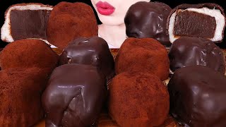 ASMR MUKBANG｜PAVE CHOCOLATE MOCHI 생초콜릿 찹쌀떡 EATING SOUNDS 먹방 [upl. by Aivan]