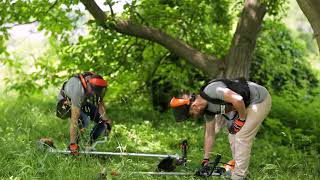 Villager Brushcutters  in use [upl. by Selry]