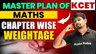 Master Plan for KCET  Math  ChapterWise Weightage [upl. by Bekha746]