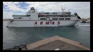 Ferries at Corralejo Fuerteventura [upl. by Nagah81]