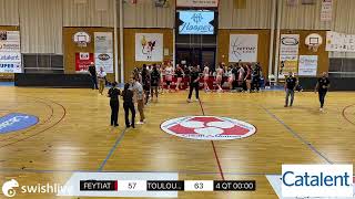 Live powered by Swish Live app FEYTIAT VS TOULOUSE [upl. by Ryun]