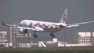 飛機港龍航空 DRAGON AIR B330 BHWG Special livery Landing Shanghai Hongqiao SHA 36R [upl. by Fredel]