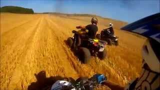 Renegade 1000 vs Raptor 700 vs KFX 700 vs Grizzly 700 field race [upl. by Cheston]