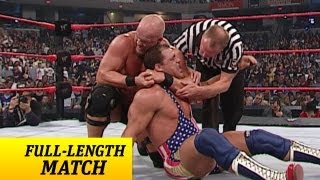 FULLLENGTH MATCH  Raw  Kurt Angle vs Steve Austin  WWE Championship Match [upl. by Ybrad]