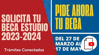 ✅ Cómo SOLICITAR la BECA MEC de ESTUDIO 2023  2024 [upl. by Yeblehs]