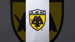 AEK FC aek aekfc greek atenas greece futbol football asmr satisfying coloring futebol [upl. by Strepphon]