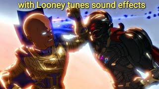 Ultron vs the watcher fight but with Looney tunes sounds [upl. by Aruasi]