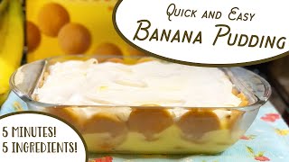 Quick amp Easy Banana Pudding  No bake pudding vanilla wafers bananas amp CoolWhip southernrecipes [upl. by Asnerek]