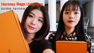 Two Hermes Bags Unboxing and Some ReviewEvelyne MiniVerrou Mini [upl. by Joli]