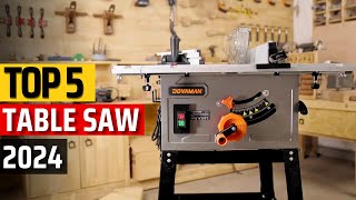 Top 5 Best Table Saws 2024 ✅ CuttingEdge Carpentry✅ [upl. by Aihsrop467]