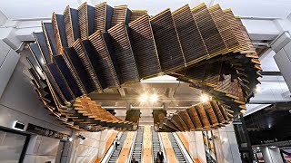 Sydneys Wynyard station wooden escalators get new life [upl. by Klarika]