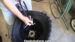 Inflating the Tires on Your New ATV or GoKart [upl. by Clarkin]