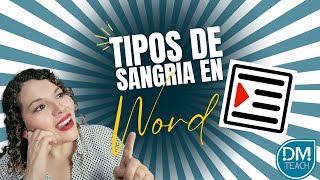 TIPOS DE SANGRIAS EN WORD 😮 [upl. by Armstrong]