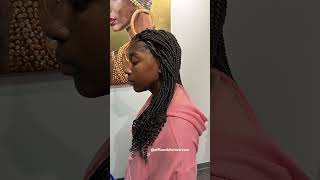 Knotless box braids with curly ends [upl. by Olegnaed]