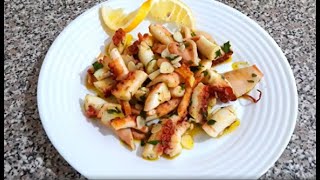 Sallate oktapodi e ftohteOctopus Salad [upl. by Fletch]