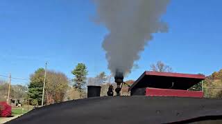 Hocking Valley Scenic Railway Steam Locomotive 3 Cab Ride With Glorious Rizzoli 5 Chime Whistle [upl. by Nager88]