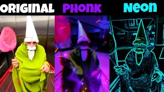 The Green Wizard Gnome Original vs Phonk vs Neon part 9 [upl. by Eecrad]